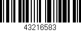 Código de barras (EAN, GTIN, SKU, ISBN): '43216583'