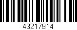 Código de barras (EAN, GTIN, SKU, ISBN): '43217914'