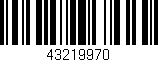 Código de barras (EAN, GTIN, SKU, ISBN): '43219970'