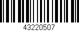 Código de barras (EAN, GTIN, SKU, ISBN): '43220507'