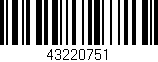 Código de barras (EAN, GTIN, SKU, ISBN): '43220751'