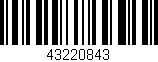Código de barras (EAN, GTIN, SKU, ISBN): '43220843'