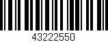Código de barras (EAN, GTIN, SKU, ISBN): '43222550'