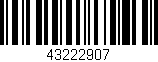 Código de barras (EAN, GTIN, SKU, ISBN): '43222907'