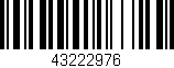 Código de barras (EAN, GTIN, SKU, ISBN): '43222976'