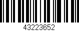 Código de barras (EAN, GTIN, SKU, ISBN): '43223652'