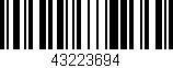 Código de barras (EAN, GTIN, SKU, ISBN): '43223694'
