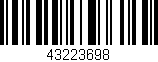 Código de barras (EAN, GTIN, SKU, ISBN): '43223698'