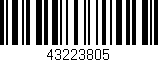 Código de barras (EAN, GTIN, SKU, ISBN): '43223805'