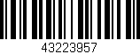 Código de barras (EAN, GTIN, SKU, ISBN): '43223957'