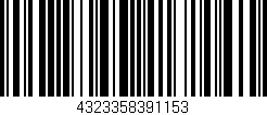 Código de barras (EAN, GTIN, SKU, ISBN): '4323358391153'