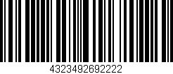 Código de barras (EAN, GTIN, SKU, ISBN): '4323492692222'