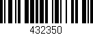 Código de barras (EAN, GTIN, SKU, ISBN): '432350'