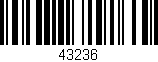 Código de barras (EAN, GTIN, SKU, ISBN): '43236'