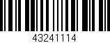 Código de barras (EAN, GTIN, SKU, ISBN): '43241114'