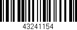 Código de barras (EAN, GTIN, SKU, ISBN): '43241154'