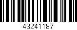 Código de barras (EAN, GTIN, SKU, ISBN): '43241187'