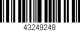 Código de barras (EAN, GTIN, SKU, ISBN): '43249248'