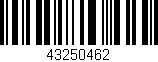 Código de barras (EAN, GTIN, SKU, ISBN): '43250462'