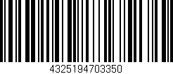 Código de barras (EAN, GTIN, SKU, ISBN): '4325194703350'