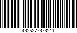 Código de barras (EAN, GTIN, SKU, ISBN): '4325377676211'