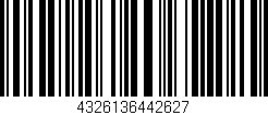 Código de barras (EAN, GTIN, SKU, ISBN): '4326136442627'