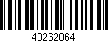 Código de barras (EAN, GTIN, SKU, ISBN): '43262064'