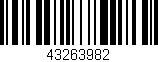 Código de barras (EAN, GTIN, SKU, ISBN): '43263982'