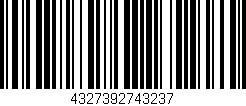 Código de barras (EAN, GTIN, SKU, ISBN): '4327392743237'