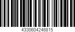 Código de barras (EAN, GTIN, SKU, ISBN): '4330604246815'