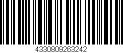 Código de barras (EAN, GTIN, SKU, ISBN): '4330809263242'