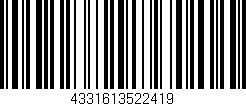 Código de barras (EAN, GTIN, SKU, ISBN): '4331613522419'