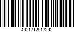 Código de barras (EAN, GTIN, SKU, ISBN): '4331712917383'