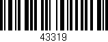 Código de barras (EAN, GTIN, SKU, ISBN): '43319'