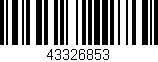 Código de barras (EAN, GTIN, SKU, ISBN): '43326853'