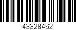 Código de barras (EAN, GTIN, SKU, ISBN): '43328462'