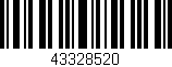 Código de barras (EAN, GTIN, SKU, ISBN): '43328520'