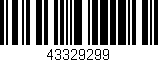 Código de barras (EAN, GTIN, SKU, ISBN): '43329299'