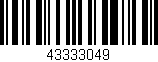 Código de barras (EAN, GTIN, SKU, ISBN): '43333049'