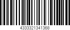 Código de barras (EAN, GTIN, SKU, ISBN): '4333321341368'