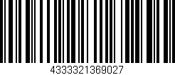 Código de barras (EAN, GTIN, SKU, ISBN): '4333321369027'
