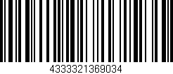 Código de barras (EAN, GTIN, SKU, ISBN): '4333321369034'