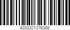Código de barras (EAN, GTIN, SKU, ISBN): '4333321376308'