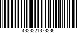 Código de barras (EAN, GTIN, SKU, ISBN): '4333321376339'