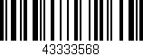 Código de barras (EAN, GTIN, SKU, ISBN): '43333568'
