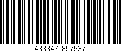 Código de barras (EAN, GTIN, SKU, ISBN): '4333475857937'