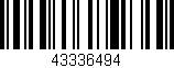 Código de barras (EAN, GTIN, SKU, ISBN): '43336494'