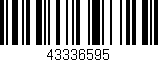 Código de barras (EAN, GTIN, SKU, ISBN): '43336595'