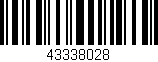 Código de barras (EAN, GTIN, SKU, ISBN): '43338028'