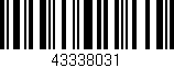 Código de barras (EAN, GTIN, SKU, ISBN): '43338031'
